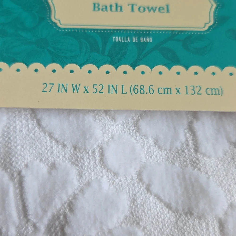 The Pioneer Woman Sculpted Stripe Bath Towel - Set of 2 100% Cotton